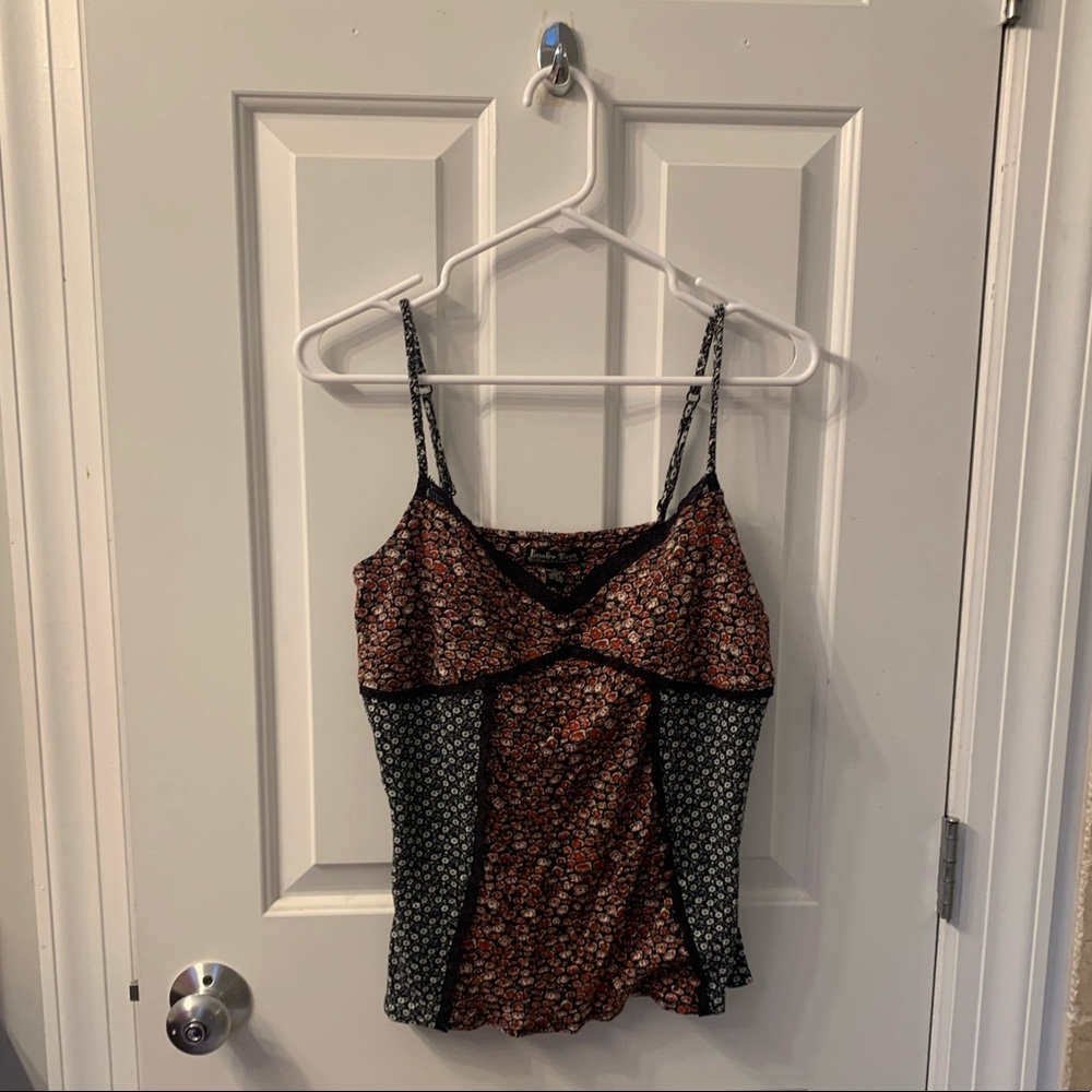 Lucky Brand Size Large Floral Tank Top